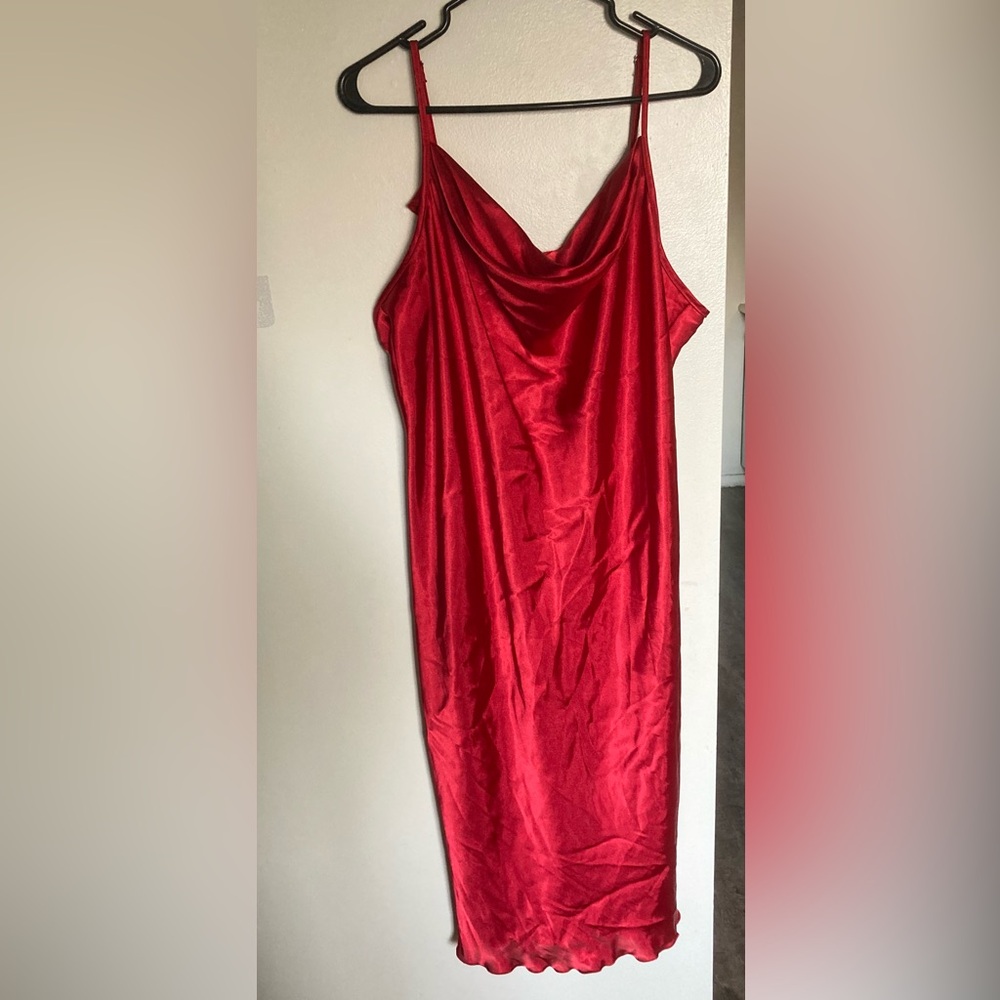bebe Red Slip Dress Size 1X